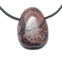 Porzellanit Trommelstein Tropfen Gebohrt(2,5 Mm) GlüCkstein AnhäNger