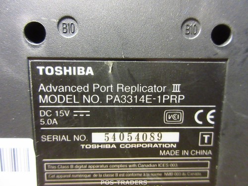 TOSHIBA PA3314E-1PRP ADVANCED PORT REPLICATOR III 4x USB 2.0 Docking - EXCL PSU - Bild 3 von 3