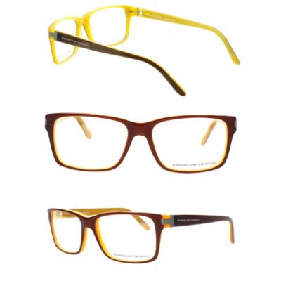 Porsche Design Frame - P'8249-C Brown/Caramel Rx Eyeglasses  Acetate 57-16-140