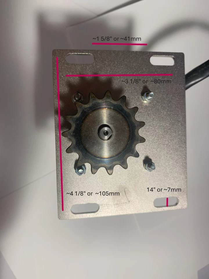 Motor DC Oriental USM206-402W2 usado con cabezal de engranaje de eje paralelo 2GN150S  Foto 2 de 4