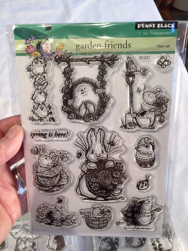 Набор из 6 черных прозрачных марок пенни - Изображение 4 из 4