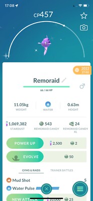 Pokemon Go Shiny Remoraid