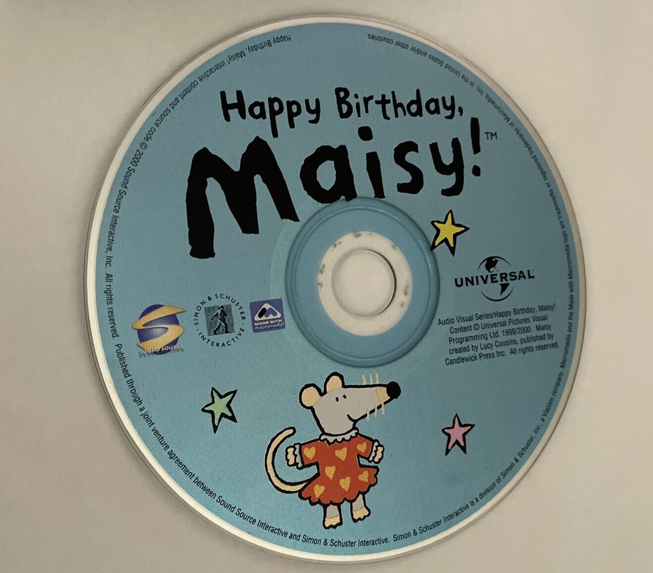 Happy Birthday Maisy Pc Cd Cartoon Mouse Interactive Stories Game Educational Ebay