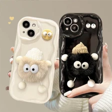 Silicone Covers Cute Plush Hat Doll IPhone 16 15 14 13 12 Cases For Girls Only