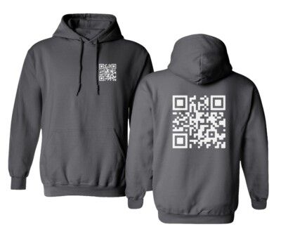 Trump Dancing Dance QR Code Funny President Unisex Hooded Sweatshirt