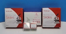 AmScope & Sail Brand - 194 Blank Microscope Slides & 200 Square Cover Glass