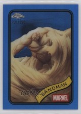 2025 Topps Chrome Marvel Comics Blue Refractor 231/299 Sandman #91 04ag