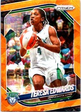 2025 Panini Prizm WNBA #126 Teresa Edwards Orange Ice Prizms
