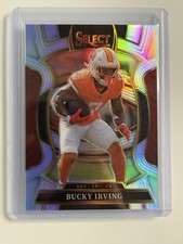 2025 Panini Select Bucky Irving Silver Prizm Concourse 38 Buccaneers SP