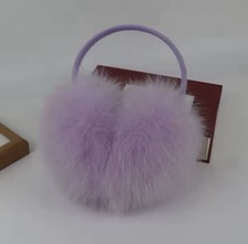 New Winter Real Fox Fur Earmuffs for Women Natural Fox Fur Scarves Dual use Genu