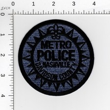 NASHVILLE ( SUBDUED BLUE ) COLLECTIBLE METRO POLICE TENNESSEE EMBROIDERED PATCH