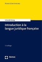 Introduction à La Langue Juridique FrançAise | Christine Schmidt-KöNig | Buch