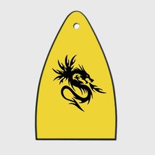 GUITAR TRUSS ROD COVER Engraved Etch Paul Reed Smith PRS USA DRAGON Fire YELLOW