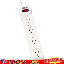 Surge Protector 7 Outlets 1080J Joules 6ft Cord Home Electronics Devices New