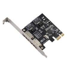 ASM1061 Chip PCI-E Card with 2 Internal SATA 3 Ports  2 External eSATA Ports