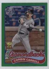 2024 Chrome Update 1989 Topps Baseball Green Refractor /99 Corbin Carroll