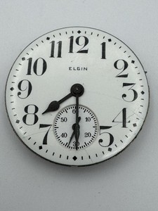 Vintage Elgin 16s 15J Grade 313 Pocket Watch Movement For Parts Or Repair