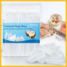 Natural Clear Glycerin Soap Base 14.8oz Melt  Pour Organic Odorless for Soap
