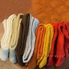 5 Pairs Wool Crew Women Soft Warm Thick Fuzzy Colors Girl Casual Boots Socks 5-9