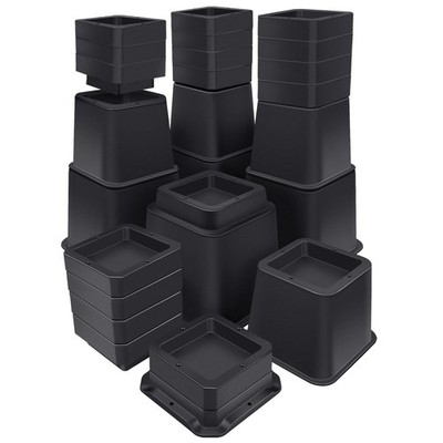 Bed Risers 12 inch Heavy Duty,Elevation in Heights 1,2,3,4,5,6,7,8,9,10,11,12...