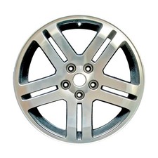18x7.5 5 Double Spoke Used Aluminum Wheel Polished And Painted Black 560-02248 18x7.5 5 Double Spoke Used Aluminum Wheel Polished And Painted Black 560-02248