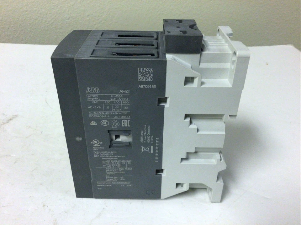 NEW, ABB AF52-30-00-13 /1SBL367001R1300, 100-250V 50/60 HZ-DC CONTACTOR - Image 3 of 4