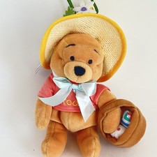 Disney Easter Bonnet Winnie The Pooh Bean Bag Bees In Bonnet Easter Basket 9  