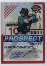 2024 Prospect Edition Red Prizm Signatures /199 Christian Knapczyk #54 Auto fm0