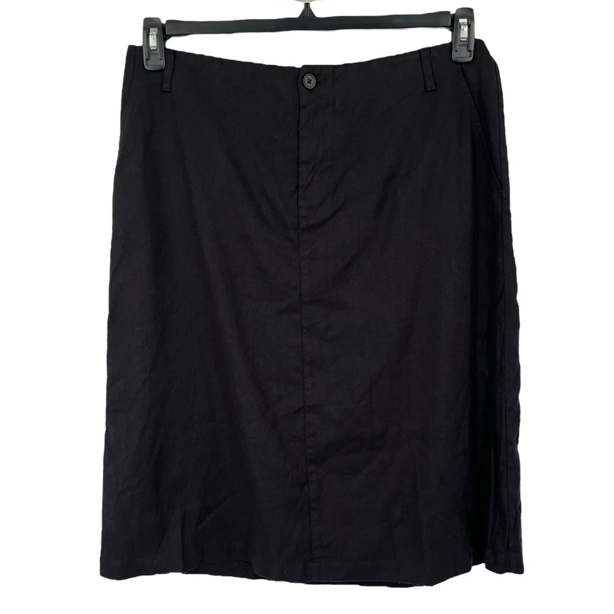 NYDJ skirt Marilyn A-Line linen black size 14
