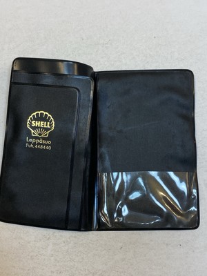 Shell Oil Gas Company Vintage Old Vinyl Folder Holder Leppasuo Helsinki Finland
