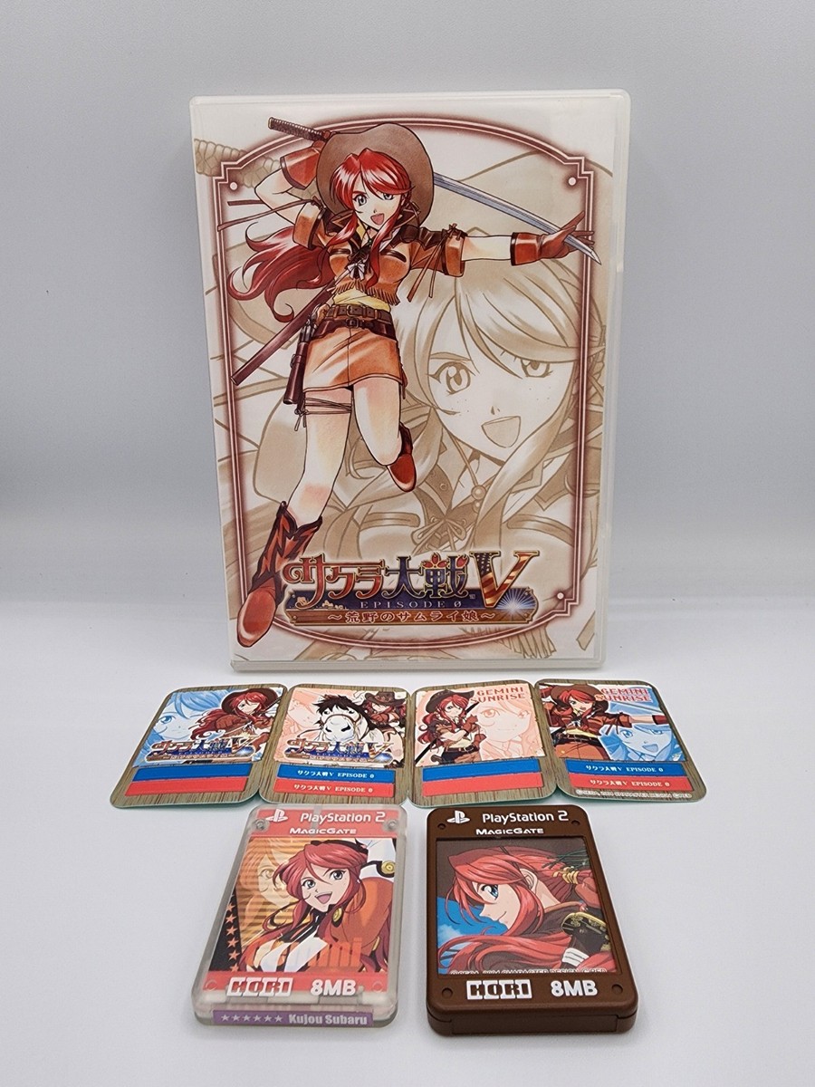 2 Sakura Wars V Episode 0 HORI PS2 Memory Cards 8MB (PlayStation 2