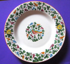 Nova Durata Italian Pottery Abesco Bird Plate 11 1/2"Colorful Hand Painted Italy