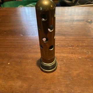 Trench art flower holder relic dug up