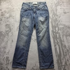 Ariat REAL Denim Jeans Womens 28 Short Blue Mid Rise Straight Stretch Western