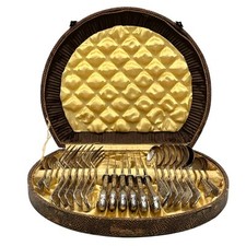 E Rockseisen Solingen-wald Rostfrei Germany Silver 100 Plate-22 Pc Flatwarecase