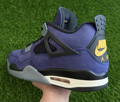 Nike Air Jordan 4 Retro Lakers Imperial Purple FV5029-500 Size 14 Ready To Ship