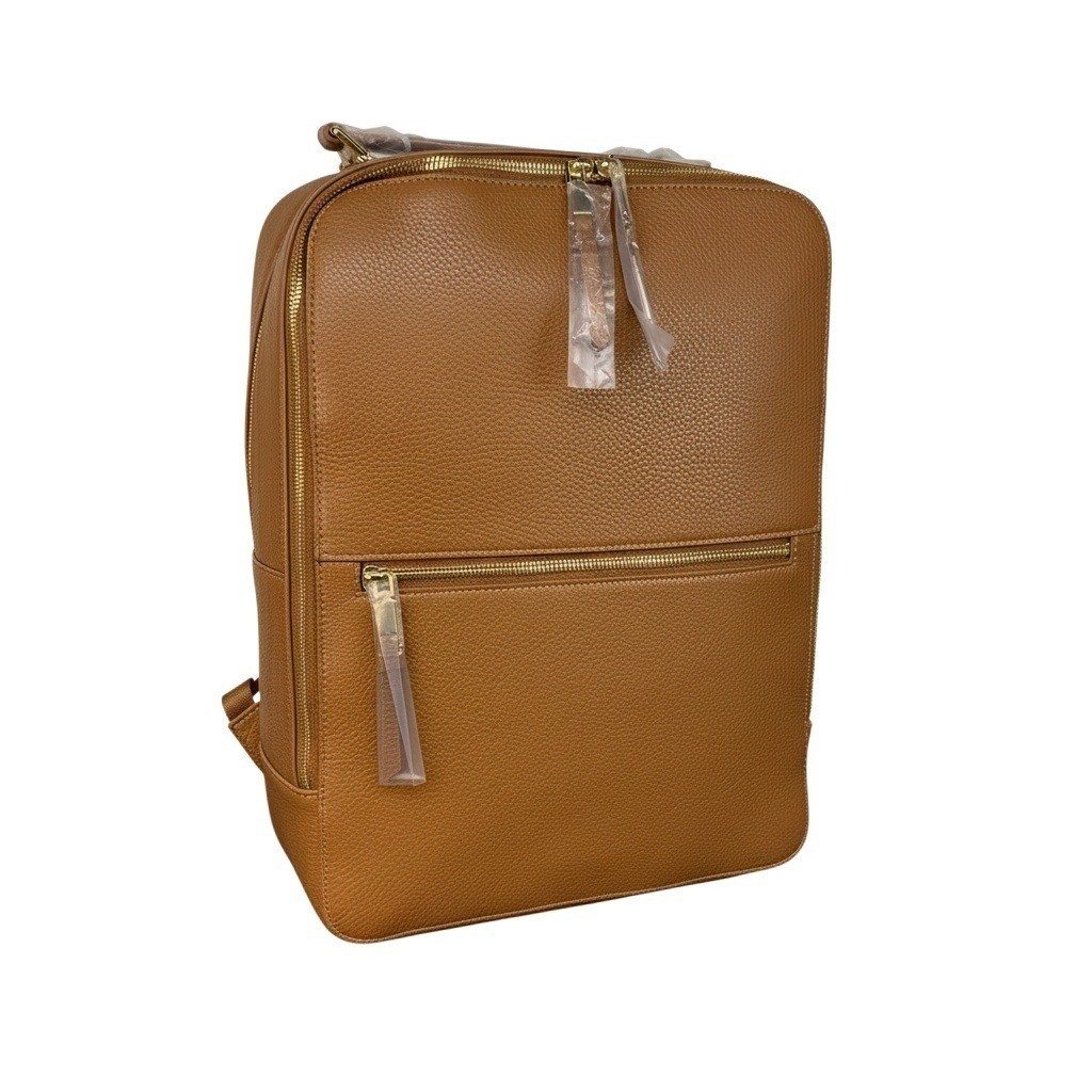 Cognac Brown Gold Hardware Lb74188 New