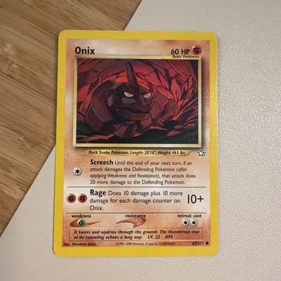 Onix 69/111 Common Neo Genesis Pokemon Unlimited Lightly Played