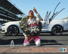 Heilo Castroneves INDY 500 Autographed Signed IRL Racing 8x10 Photo Beckett BAS