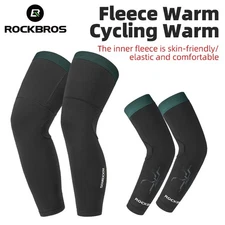 ROCKBROS Knee Warmer Thermal Leg Warmer Knee Brace Anti-slip Knee Sleeves Winter