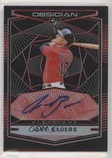 2019 Chronicles Obsidian Electric Etch Red Prizm 1/25 Jake Bauers Auto 1u6