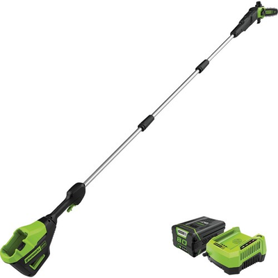 #ad Greenworks 80V 10 In. Brushless Pole Saw with 2.0 Ah Battery amp; Charger 1405802 $319.20