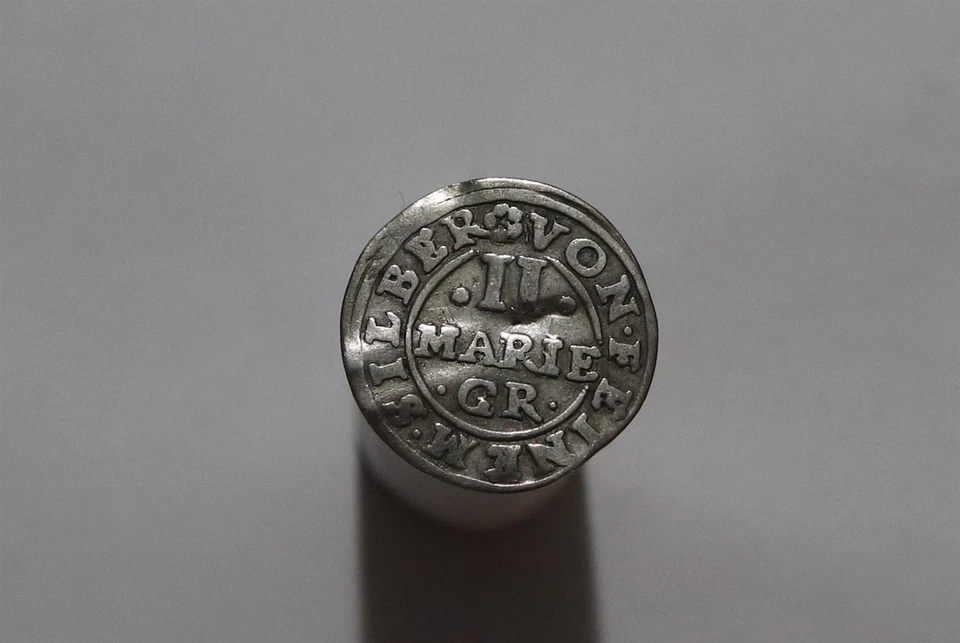 🧭 🇩🇪 GERMANY BRAUNSCHWEIG 2 MARIENGROSCHEN 1624 RARE VARIETY B86 WR16 - Image 3 of 3