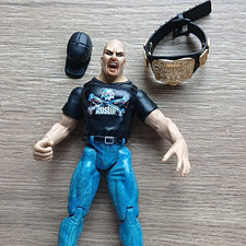 Jakks Pacific WWF Stone Cold Steve Austin Figure w/ Belt & Hat 1999 (1990s)