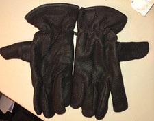 Womens Black Winter Gloves Soft Lined Never Worn Polyester Gloves Unbranded