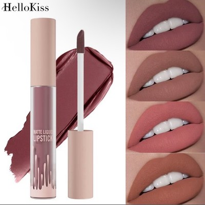 HelloKiss Matte Liquid Lipstick Non-Stick Cup Lasting Assorted Shades 01#-04#
