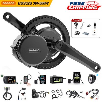 36V500W Bafang Mid Drive Motor Kit 68-73mm DIY Electric Bike Conversion Kits US