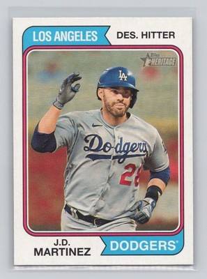 J.D. Martinez 2023 Topps Heritage High Number Baseball #662 Los Angeles Dodgers
