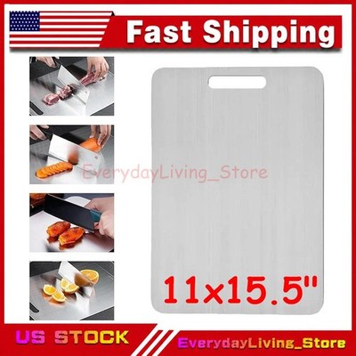 Titanium Cutting Board 100% Pure Non-Stick Double-Sided 11 x15.5'' in for Kitchen