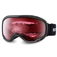 Snowledge Glacier Snow Goggle Black/Rose Red Lens *WAS $45.00*